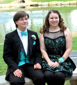 Pre-prom posed picture